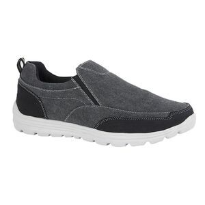 Dek Mens Memory Foam Slip On Shoes / Black